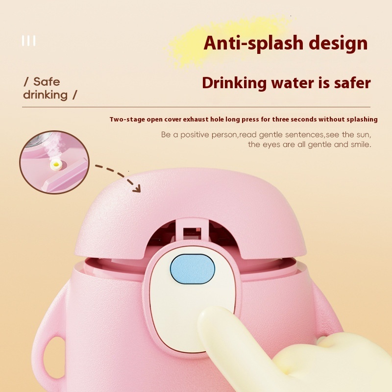 Portable Children's PPSU Hydration Bottle with Leakproof Straw Design - Safe Choice for Baby Girls and Pregnant Women
