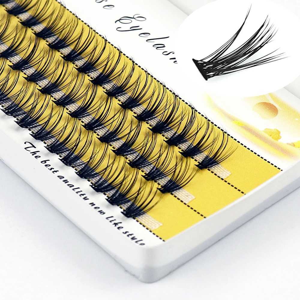 40D mink cluster eyelashes 60 clusters/1Box natural eyelash extension 3D Russian personal eyelash makeup tool wholesale eyelashes W240803