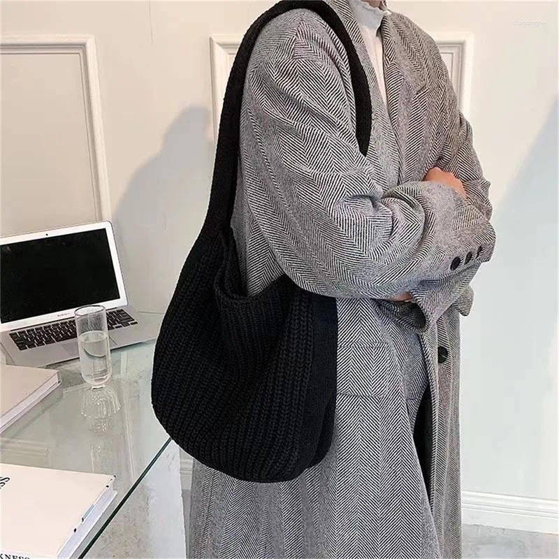 2025 NEW Shoulder Bags Women Large Capacity Crochet Hobo Bag Fashion Knitting Handbags Female Shopping Hollow Woven Tote zhanyishengli