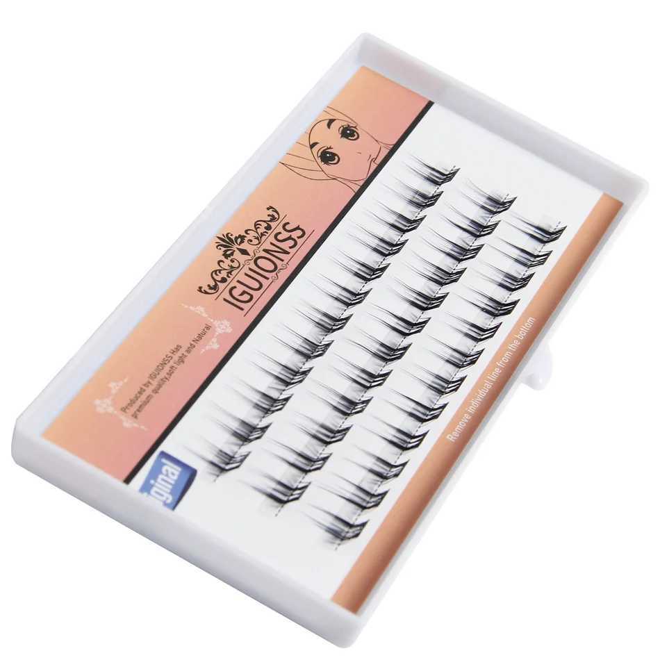 IGUIONS 20D L Curly Super Cluster Eyelash Extension Natural Mink Eyelash Personal Eyelash Makeup Tool Cilias Roll W240803