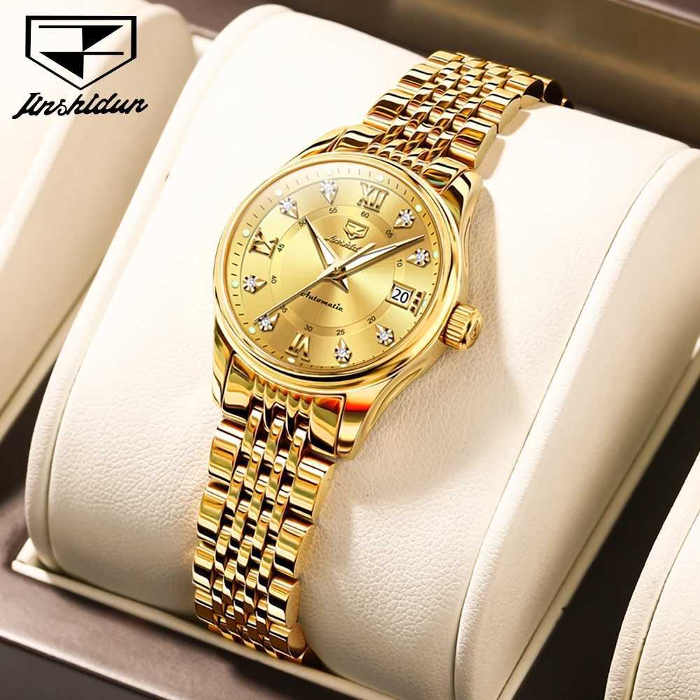 JSDUN Fashion Elegant Automatic Mechanical Women Waterproof Luminous Womens Wrist Primitive Trend Luxury Women W250104
