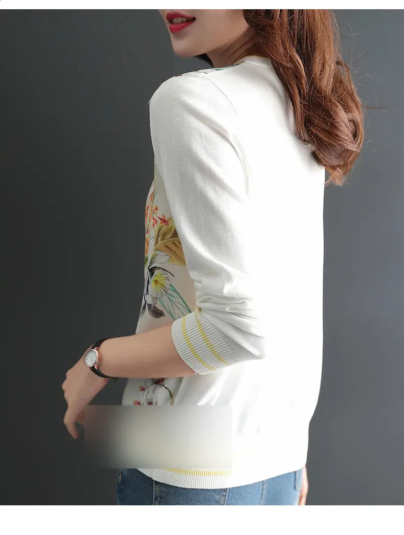 elegant Soft Knit bottoming shirts Sweater cardigans Spring Summer Casual sweater Tees Basic shirts knitted Tops 240819