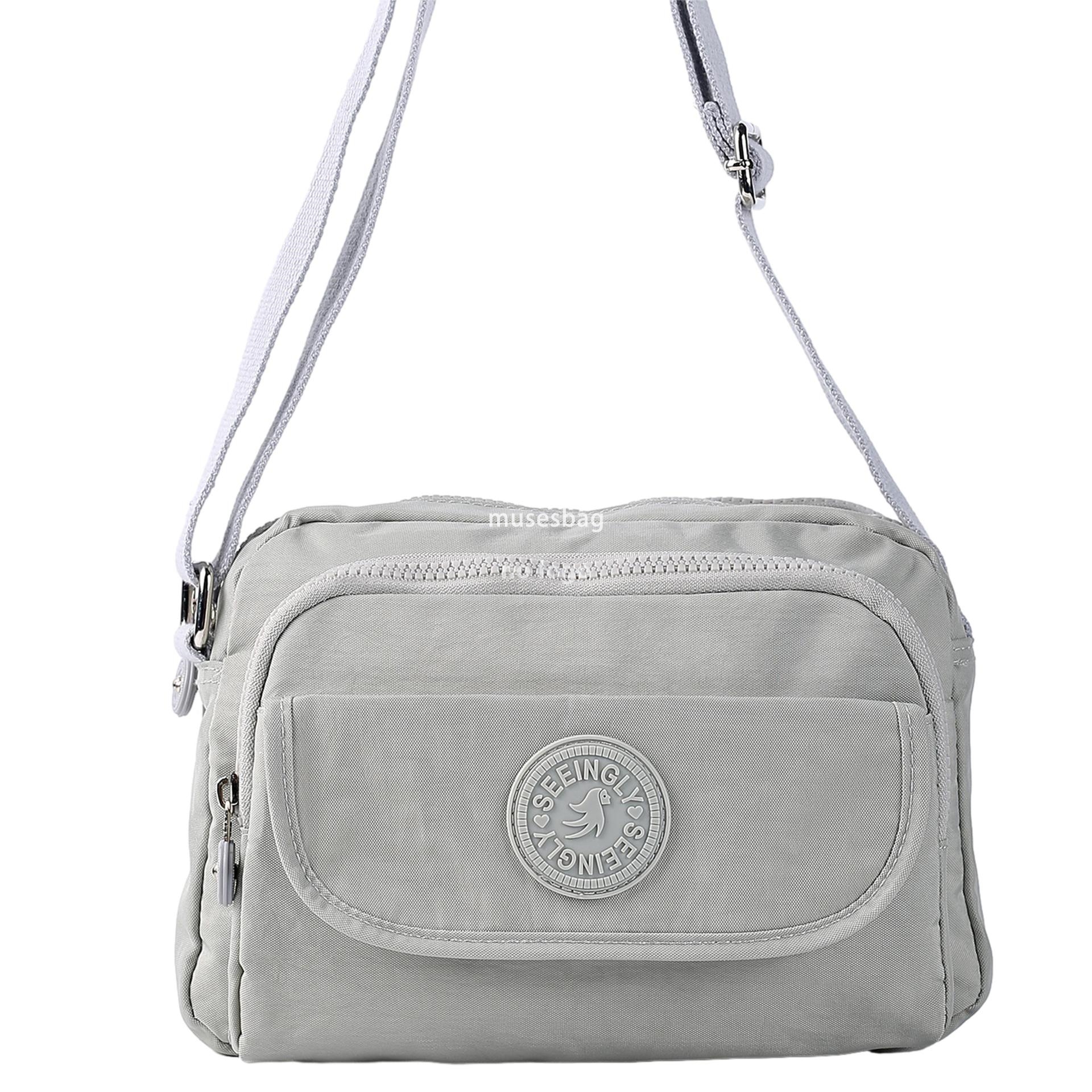 New single shoulder crossbody bag simple wind light foreign trade clamshell large capacity waterproof nylon crossbody bag wholesale