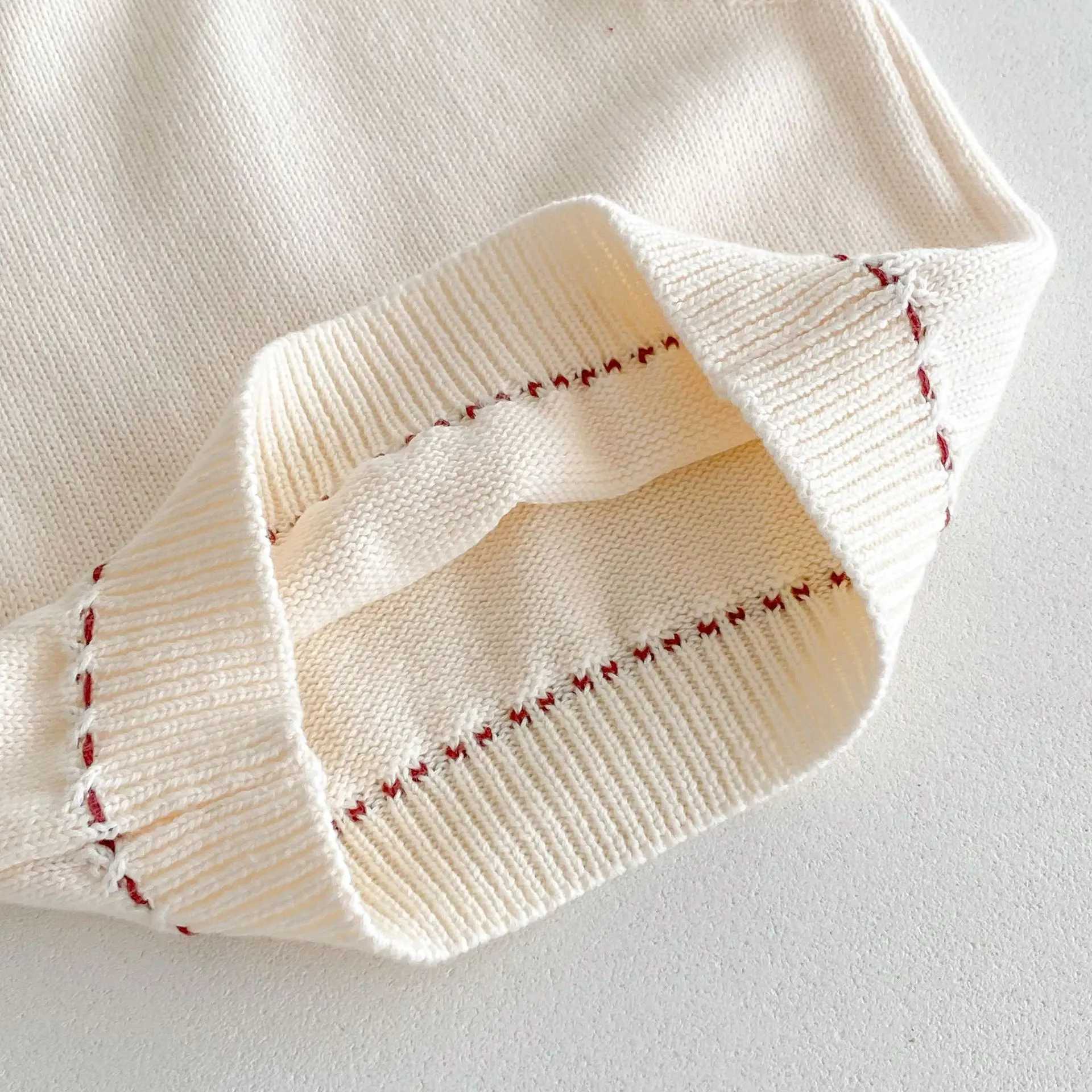 Autumn New Children Knitted Vest Solid Versatile Boys Girls Sleeveless Sweater Toddler Casual Pullover Tops Kids ClothesXJ240819