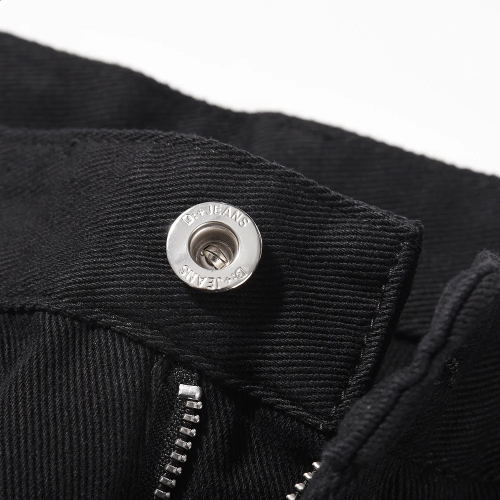 Black Skinny Jeans Men Streetwear Fit Solid Simple Trousers Slim Autumn Casual Fashion Y2k Style Korean High Street Denim Pants 240819