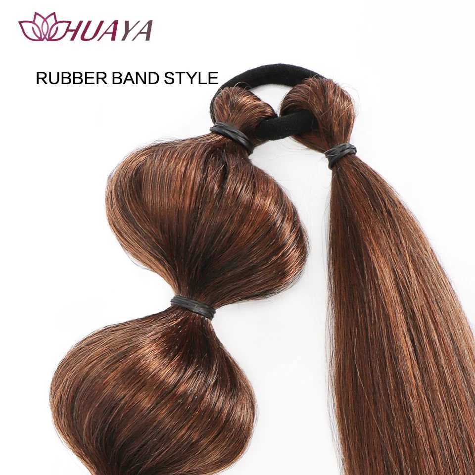 HUAYA Bubble Braided Bubble Ponytail 30 inch Packaging Wig Ponytail Synthetic Fiber High Temperature Silk Hair W240817