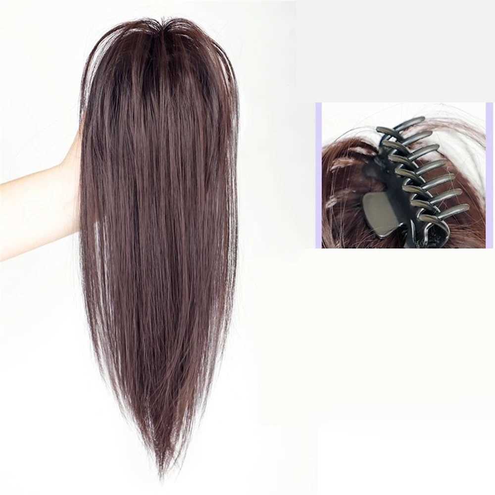 Ponytail female half tied ponytail simulation hair grab clip chicken tail braid fountain ponytail W240817