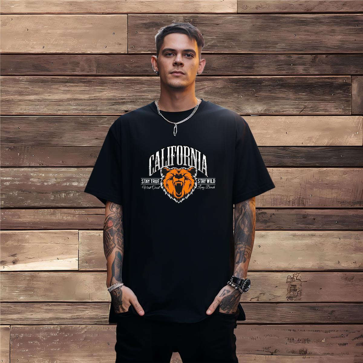 Soft T-Shirts animal Crew Neck Home Outdoor Custom Anime 100% Cotton 230g Tshirt for Man Woman Designer Fashion Clothings