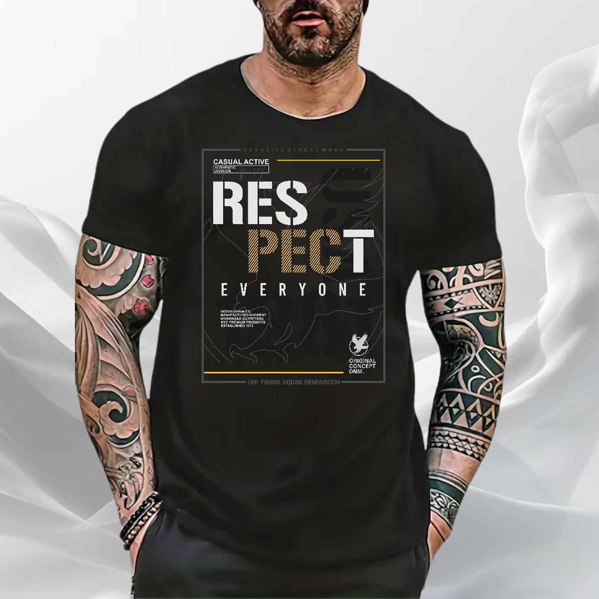 TOP Quality Men Tshirts Sport 230g 100% Cotton Cartoon Print Breathable Soft letter T Shirts Men Casual New Tops Shirt