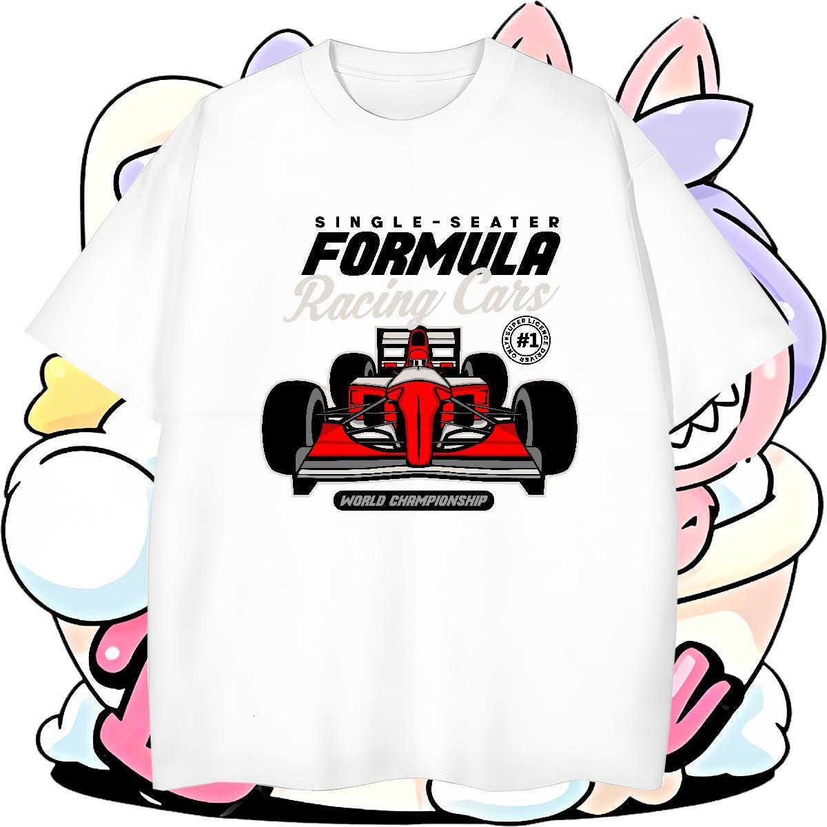 Designer go-kart 230g Pure Cotton Men Tees Spring Summer Short Sleeve Soft Mens T Shirts Brand Oversized Tops Tees