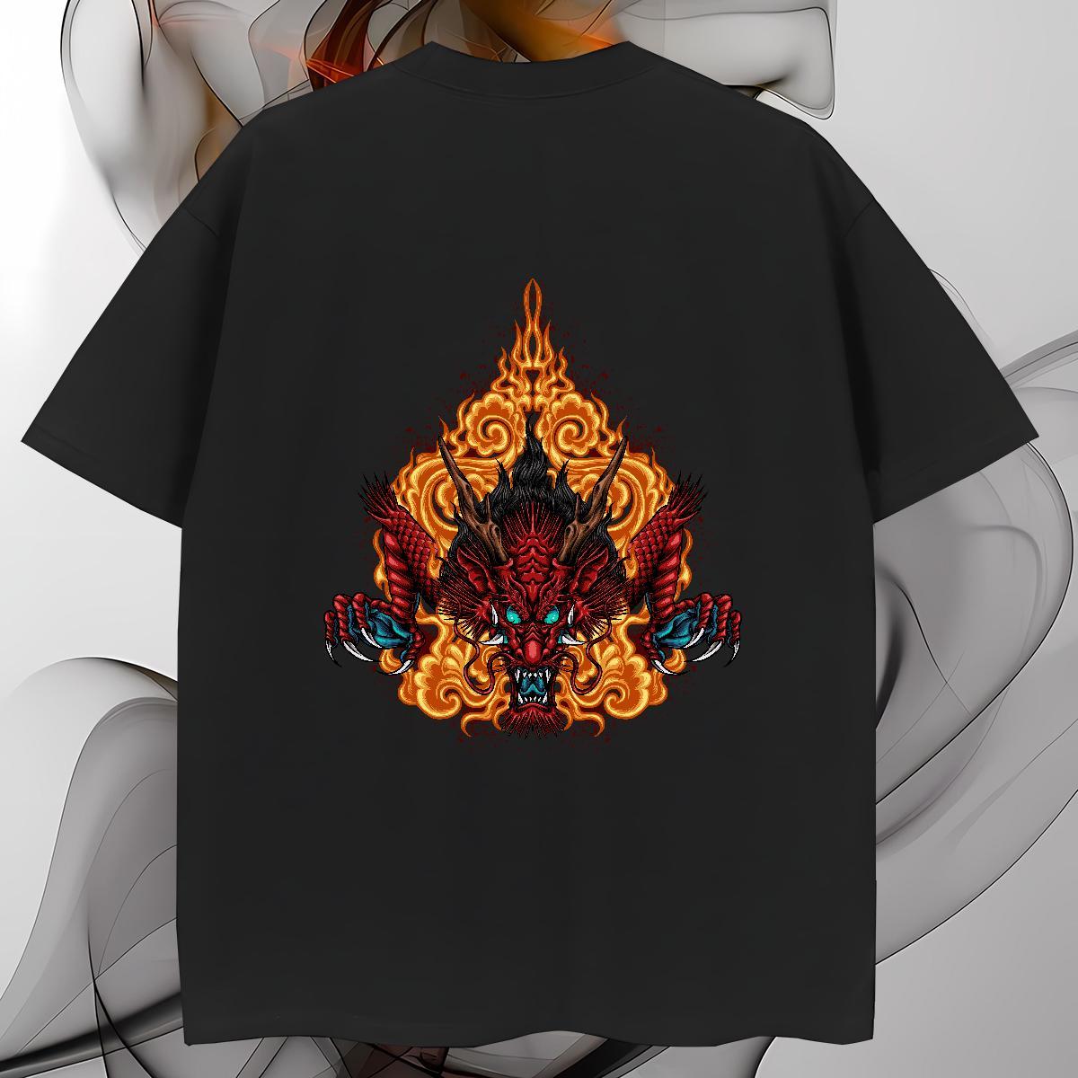 T-Shirts 230g 100% Cotton angry Street wear Hip Hop Round Neck Short Sleeve Customized Tshirts Fashion Designer High Quality Polos