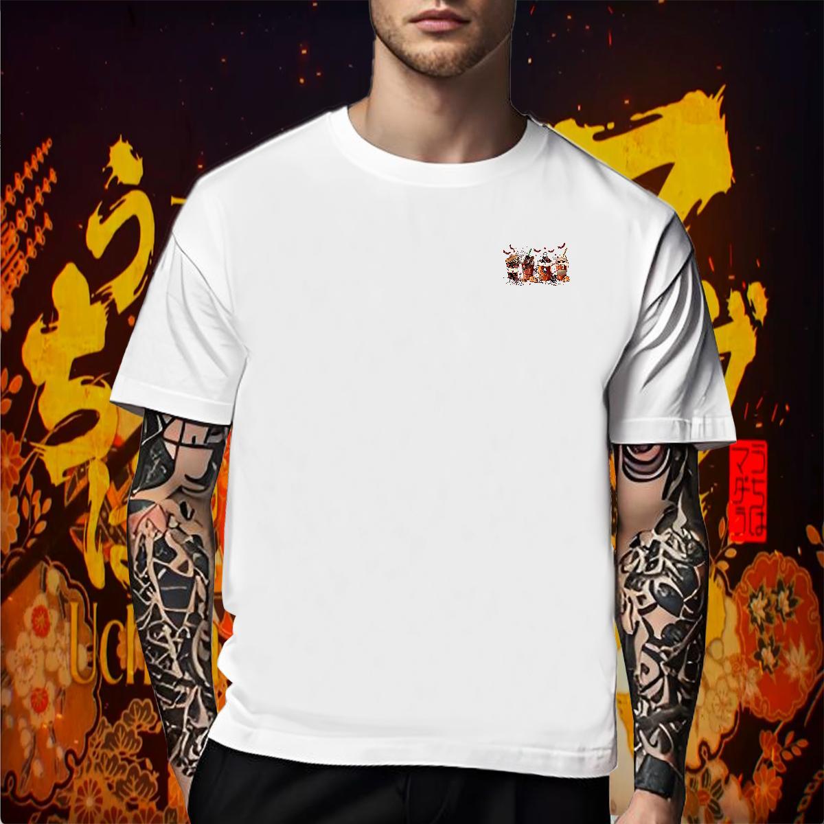 Custom Mens Tshirts halloween Casual Beach 230g Cotton Tee Shirt Pure Cotton High Quality Men T Shirts Skull