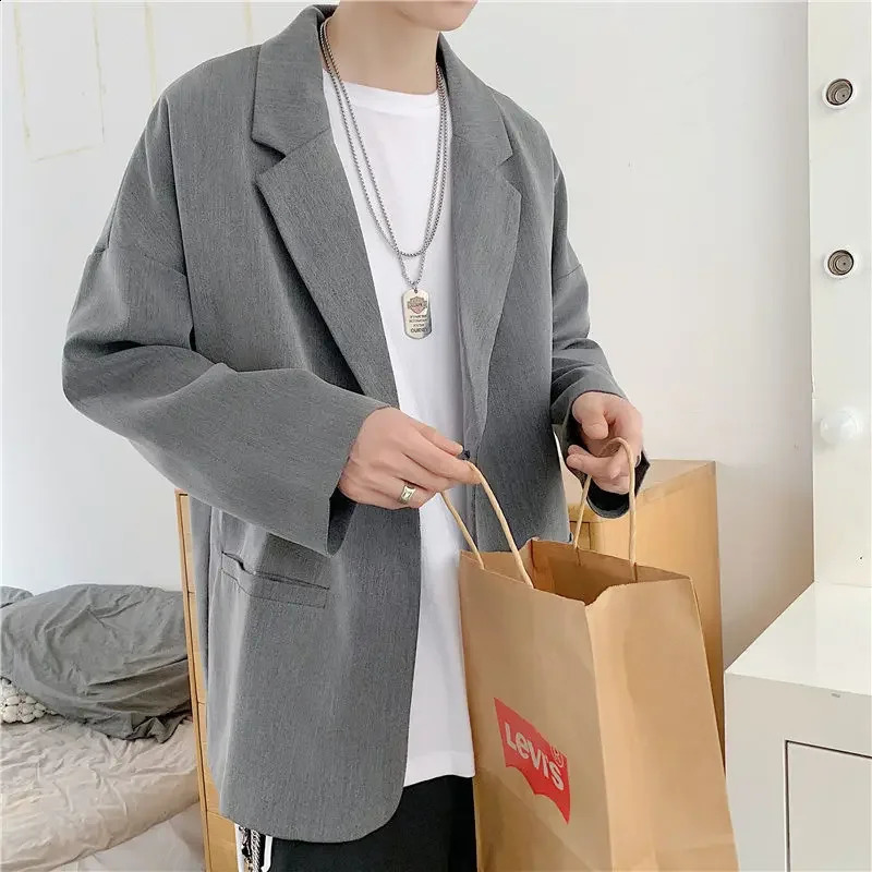 Linen mens jacket plus size oversized party summer original casual highquality fashion classic 240819