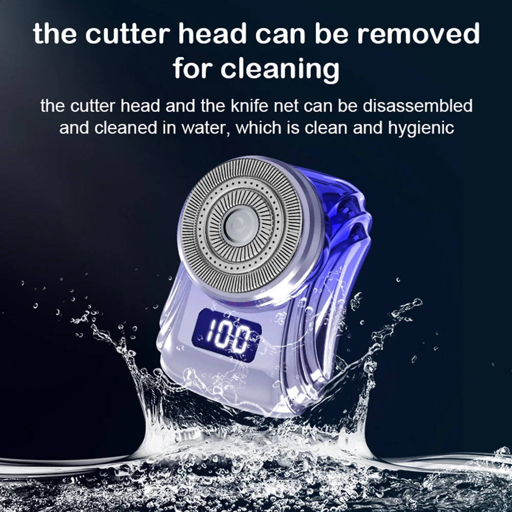 Portable Electric Shaver For Mens Shaving Machine Beard Trimmer Mini Rechargeable Razor For Travel Car Smoothing Machine 240814