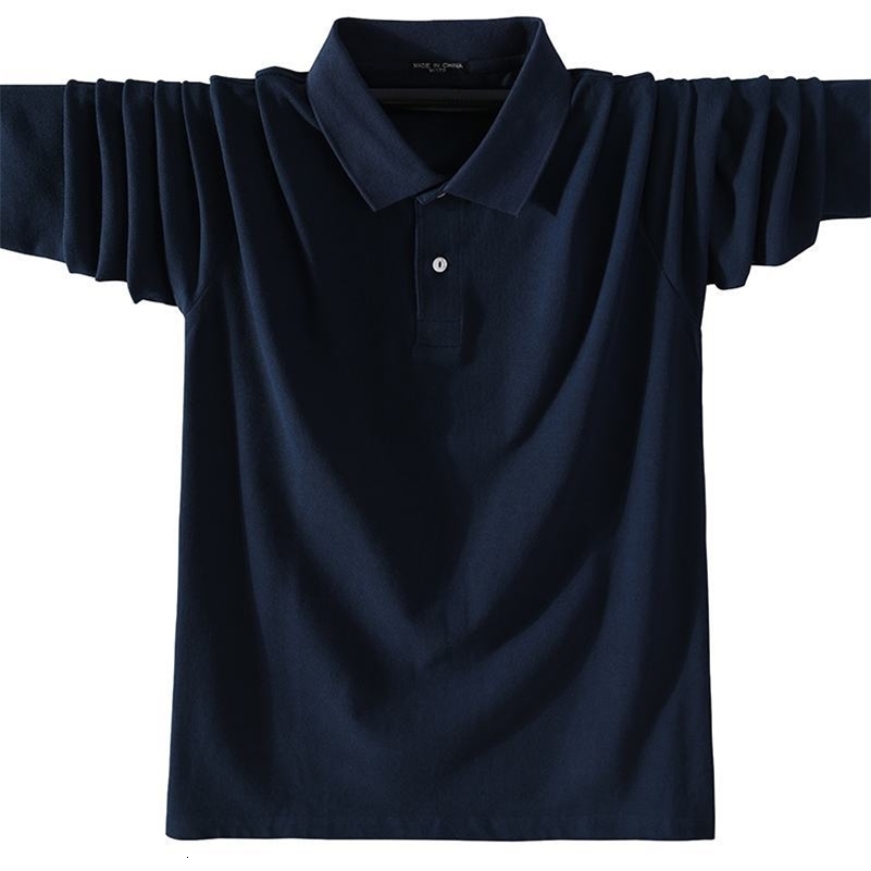 100% Cotton High Quality Mens Polo Shirts Solid Color Classic Casual Long Sleeve Polos Homme Fashion Men Clothing Lapel Tops 240819