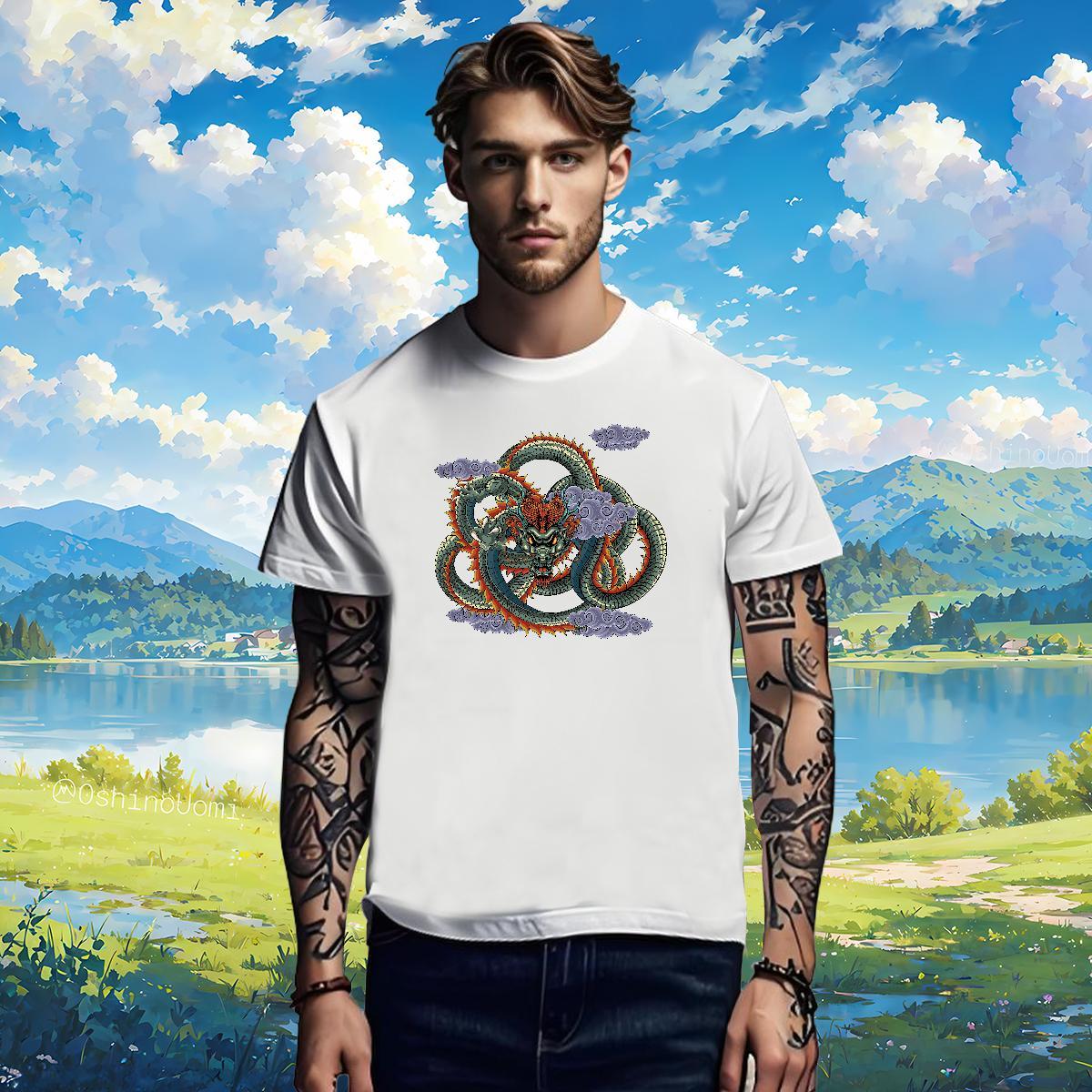 Mens T Shirts 230g 100% Cotton fierce Street wear Hip Hop Round Neck Short Sleeve Oversized Mens Tshirts 2024 Loose Fit Wear
