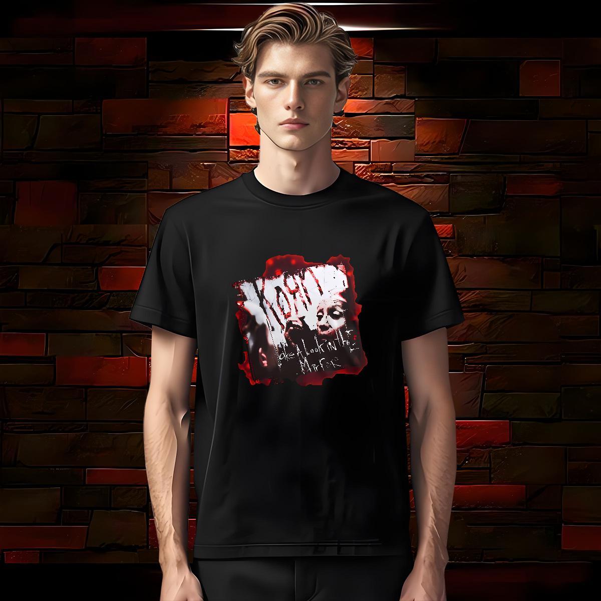 T-Shirts for Men 230g Pure Cotton scary Street O Neck Short Sleeves Customized Print Men Clothes T-Shirt 2024 Summer Popular Tops Shirt