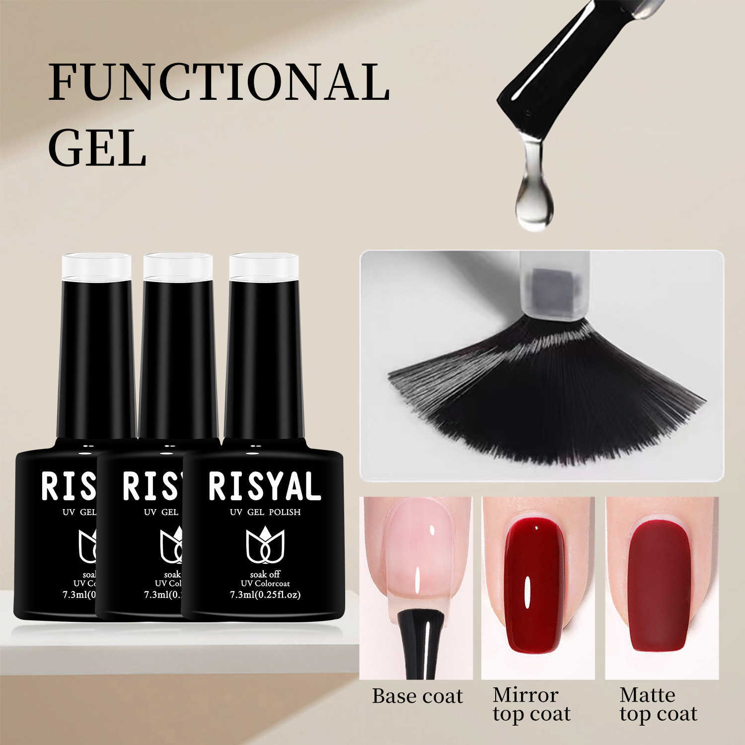 Nail Gel nail polish adhesive set 24 pieces Armor oil color Base Seal functional New phototherapy Q240819