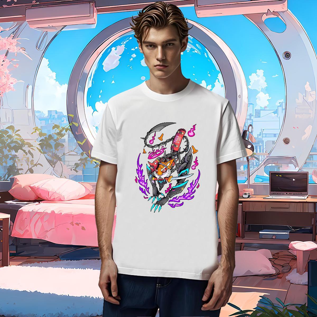 T Shirts Men 230g 100% Cotton cartoon Home Outdoor Short Sleeve Soft Custom Big Size Men Tees 2024 Designer Free Shipping Top Tees