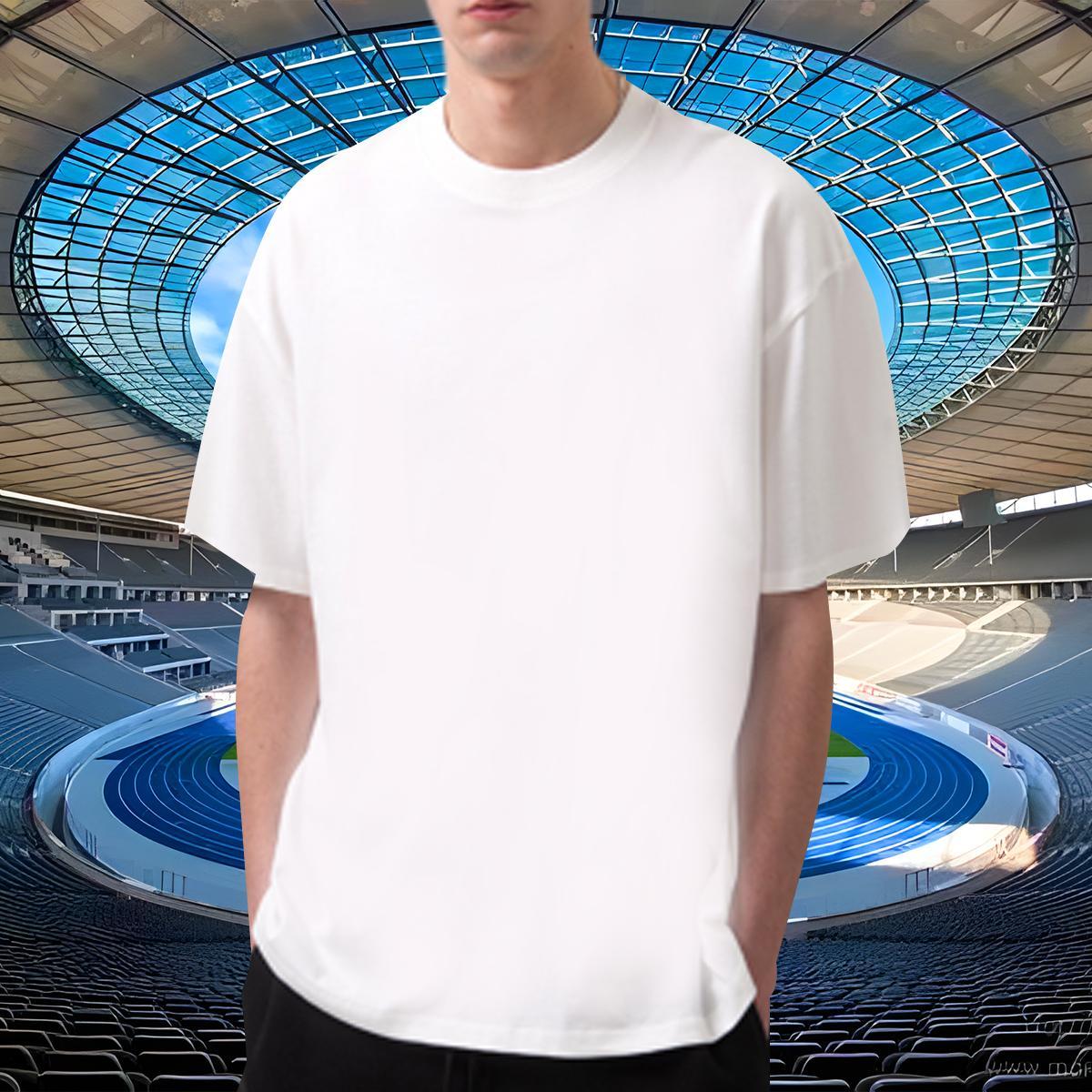 Popular Men Tops Tees Casual 230g Pure Cotton Oversized 3XL 4XL Breathable Short Sleeve Graduation Men T Shirts New Polos