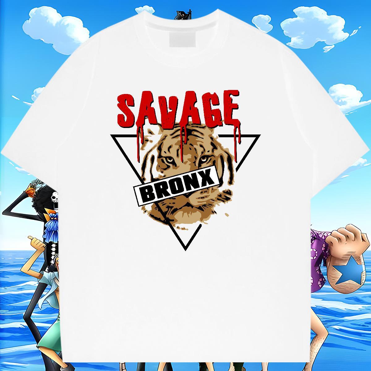 High Quality Couples T Shirts Anime Printing Street 230g Pure Cotton Customized Breathable Crew Neck tiger T Shirts Men DIY Customized Wear