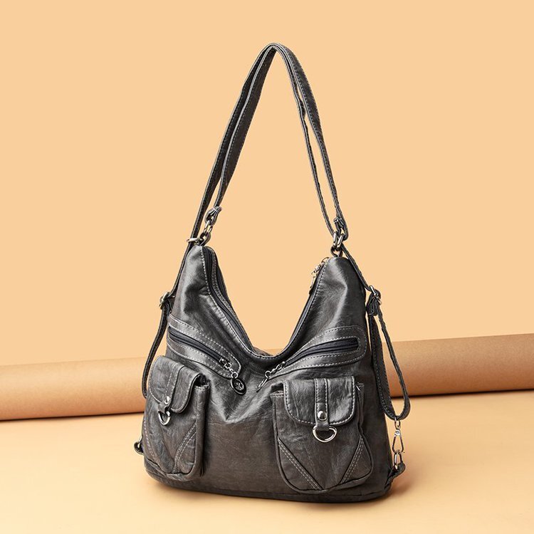 Backpack New Middle aged Crossbody Women's Soft Leather Shoulder Simple Cross Straddle Bag