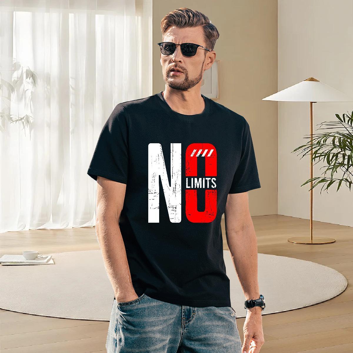Comfortable Tshirts Summer Casual 230g Pure Cotton Custom Anime Breathable Short Sleeve letter T Shirts Men Classic Tees