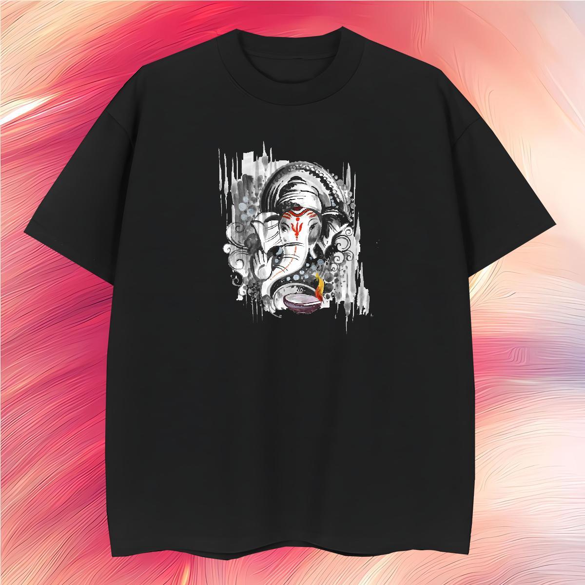 Factory Direct Mens Tshirts Elephant Casual Daily Wear 230g Pure Cotton Clothes Breathable Crew Neck Wholesale T Shirt For Man Custom Anime