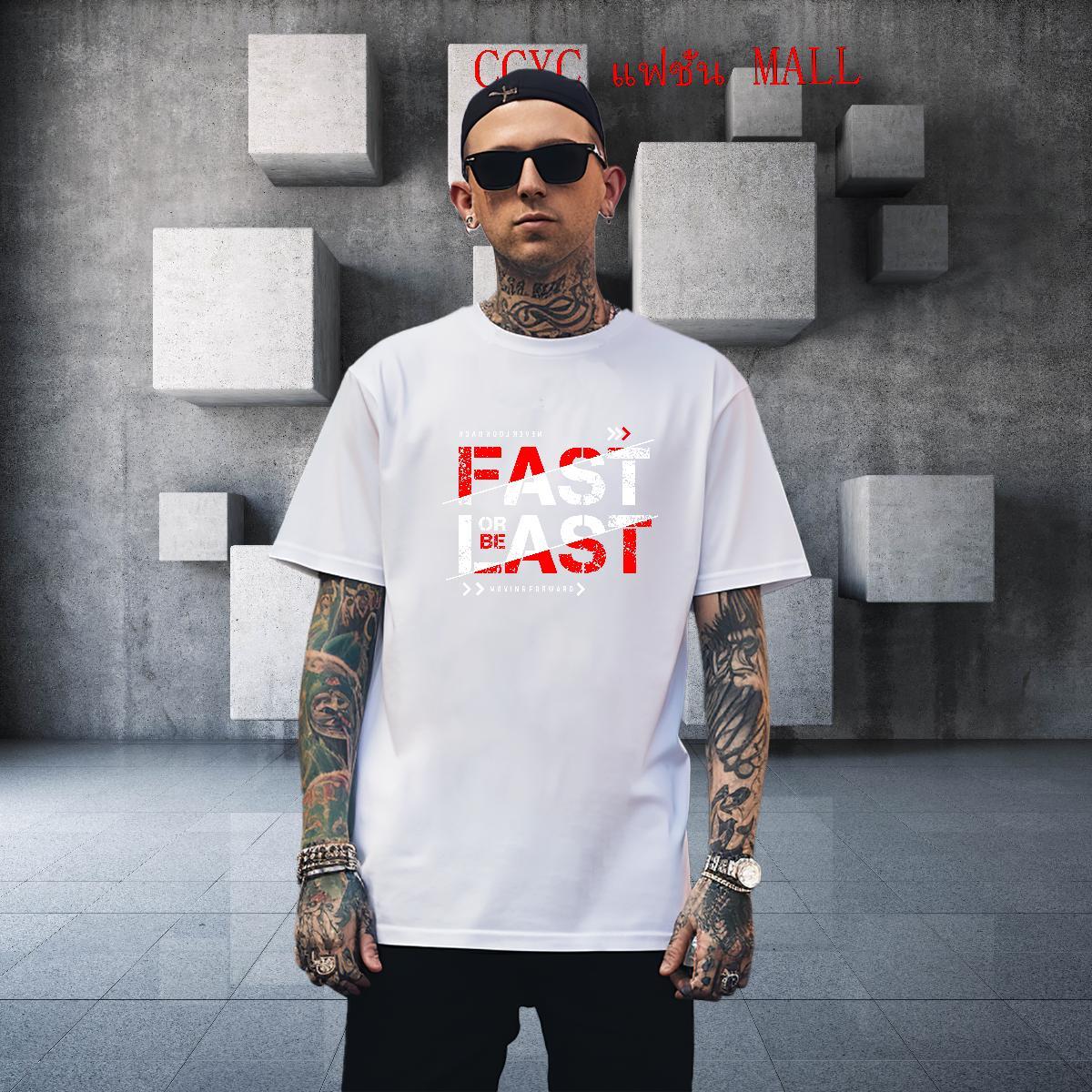 Loose Fit fast T Shirt For Man Spring Summer Men Clothes T-Shirt 100% Cotton 230g Custom Breathable Short Sleeve Anime Print Tops