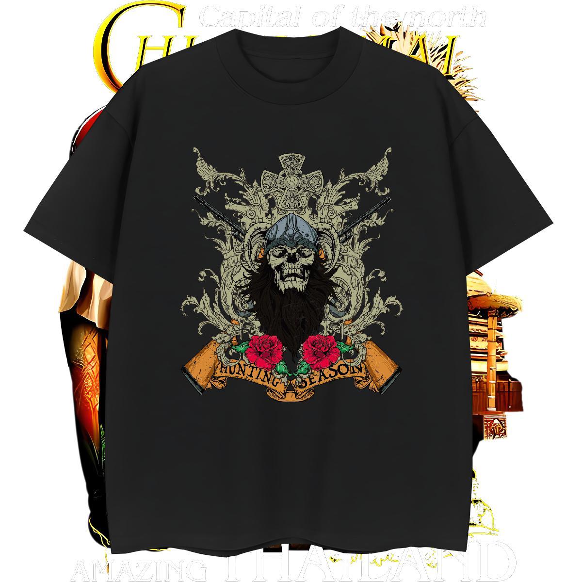 Wholesale Mens T Shirts flower Breathable Short Sleeve Casual Beach Custom Printed 230g Cotton Couples T Shirts Free Shipping Tops Tees