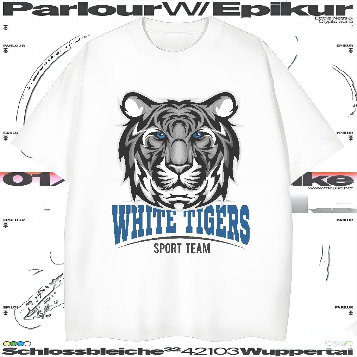 Fashion New Men Tops Tees tiger Spring Summer 230g 100% Cotton Clothings O-Neck Short Sleeve Soft Men T Shirts Black Oversized