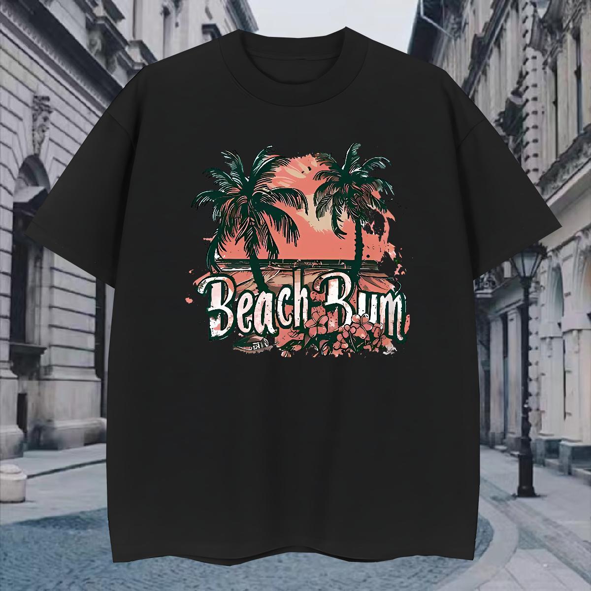 T-Shirts 230g Cotton palm Hip Hop O-Neck Short Sleeve Customized Print Men Tshirts Classic Casual Soft Tops