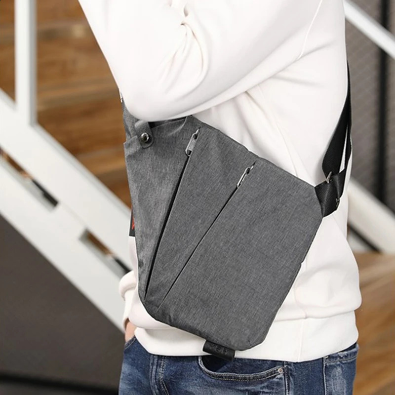 Multifunction Chest Bags Anti Theft Single Crossobdy Bags for Men Waterproof Male Cross Body Messenger Bag Fanny Pack Sac 240819