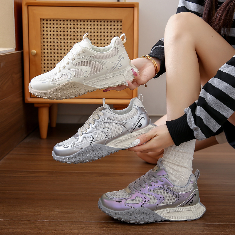 Ddmysports Ins Korean Version New Dad For Women Autumn Student Sports Running Casual Thick Soled Height Increasing Shoes OUTDOOR