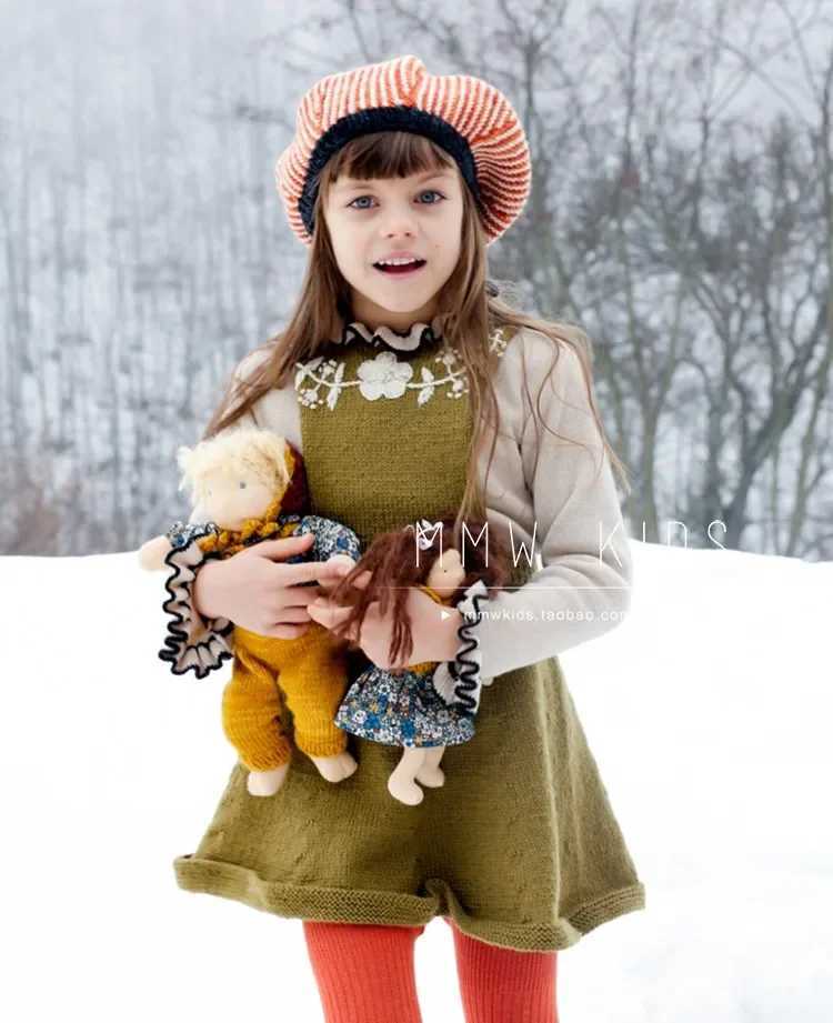 Girls Knitted Sweater Kalinka New Autumn Childrens Clothing Broome Collar Fashion Open Knitted Woolen Sweater Childrens Cotton Top Boys Clothing W2408