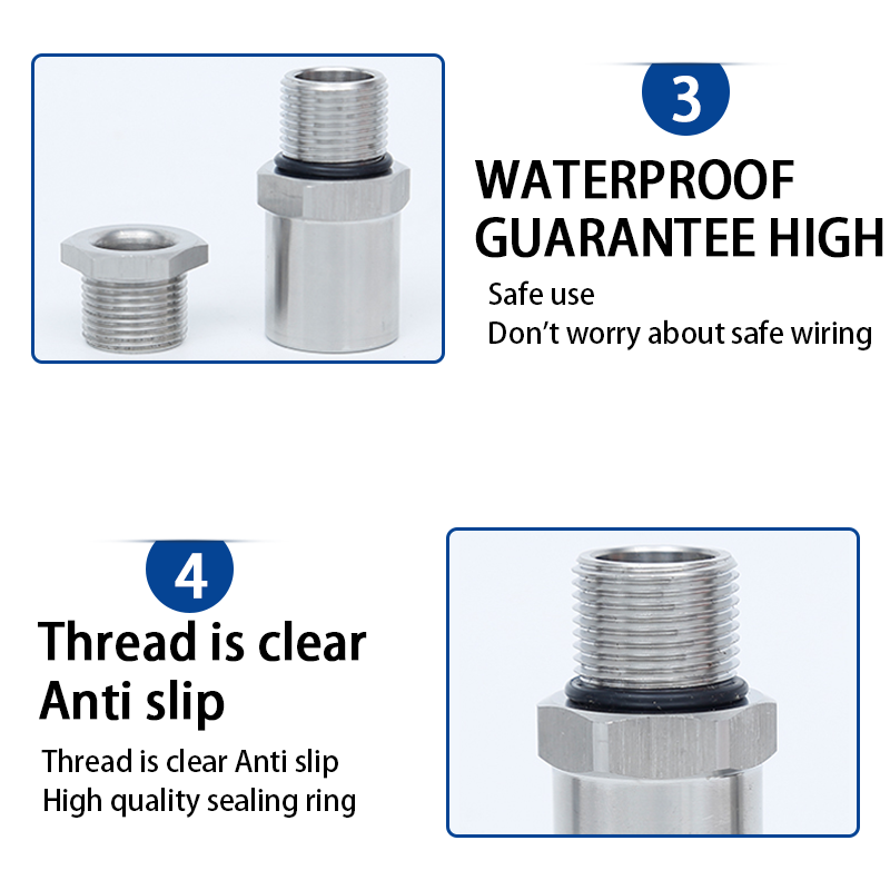 Single pressure waterproof joint explosion-proof gland head 304 stainless steel cable joint sealing clamping stuffing box