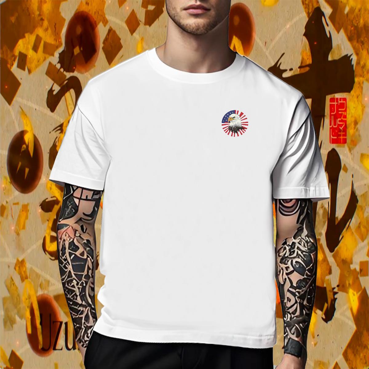 Unisex Tshirt for Man Woman Sports Casual 230g Pure Cotton Custom Printed Breathable Short Sleeve eagle T Shirt For Man 2024 Tees