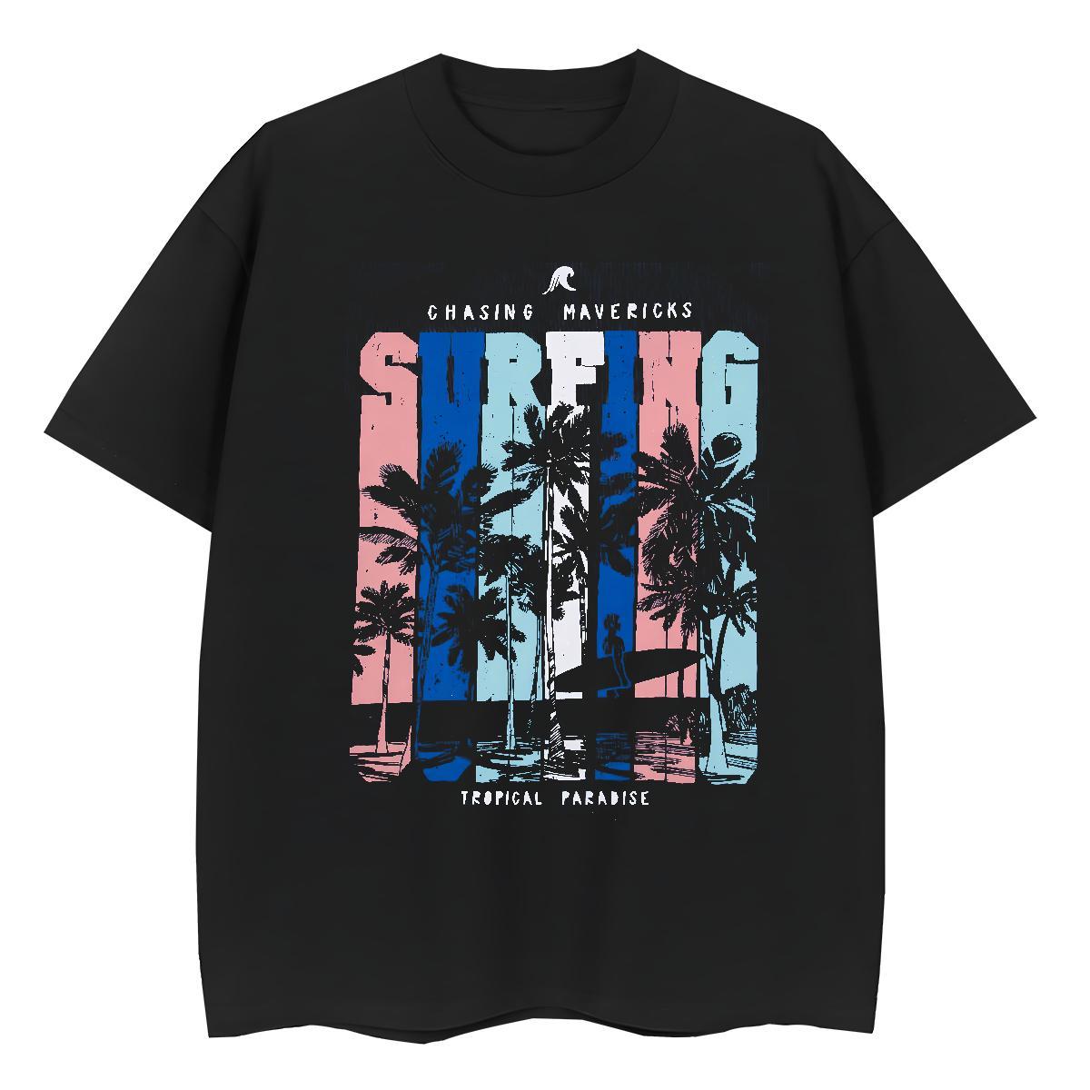 Fashion Women Tees Sport Breathable Crew Neck Tee Shirt Loose fit 230g 100% Cotton tree Skull T Shirts Women