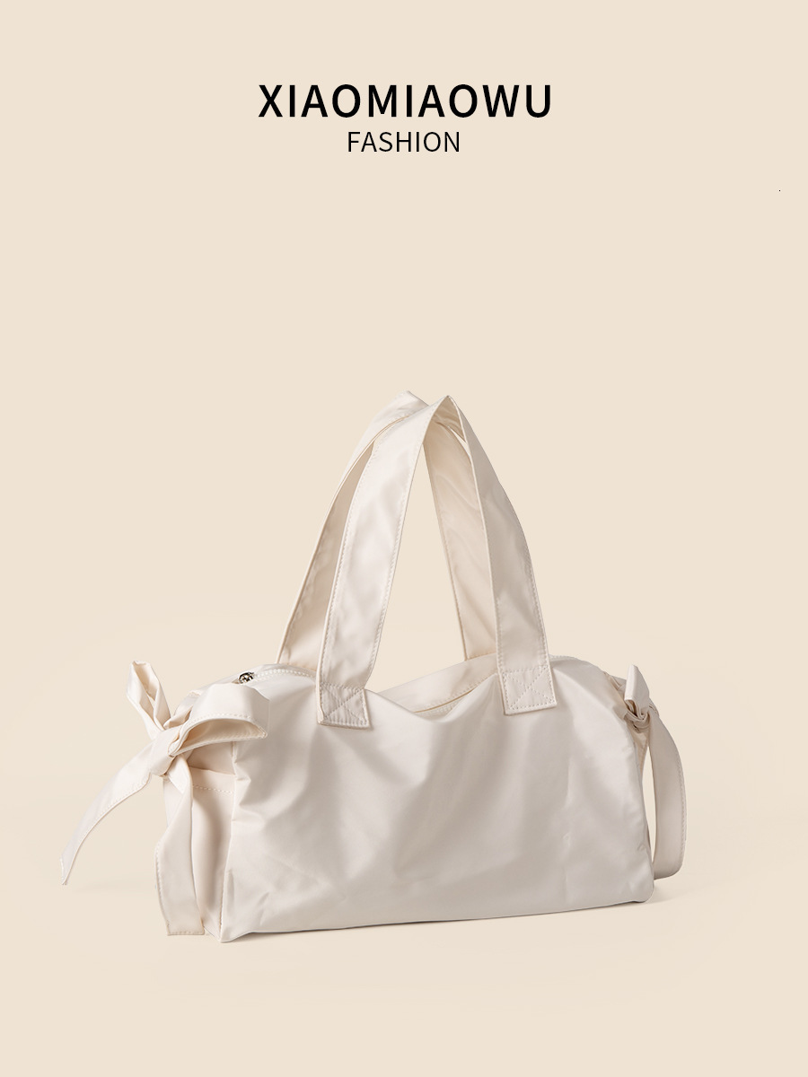 Summer commuting style armpit zipper nylon tote artistic lightweight casual shoulder bag large capacity women's simple