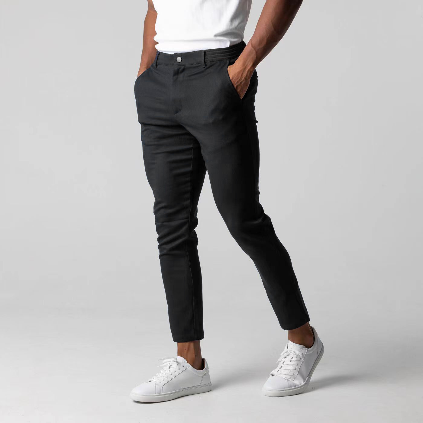 Men's casual pants for foreign trade breathable men's clothing Japanese youth business versatile cotton pants