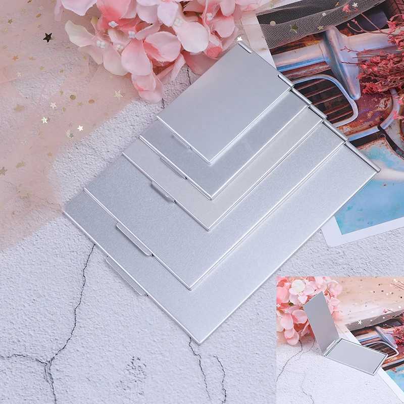 5 Sizes Pocket Rectangle Makeup Folding Mirrors Ultra-thin Folding Make Up Mirror Personalised Portable Compact Cosmetic Mirror Y240819