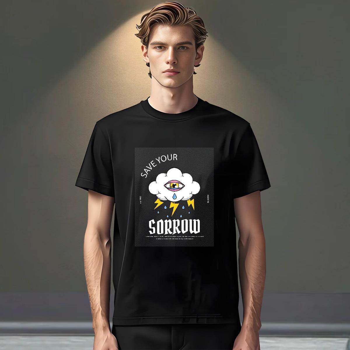 Loose Mens Tshirts Daily Wear 100% Cotton 230g Customized Breathable Short Sleeve watching T Shirts Men 2024 Summer Tops Tees