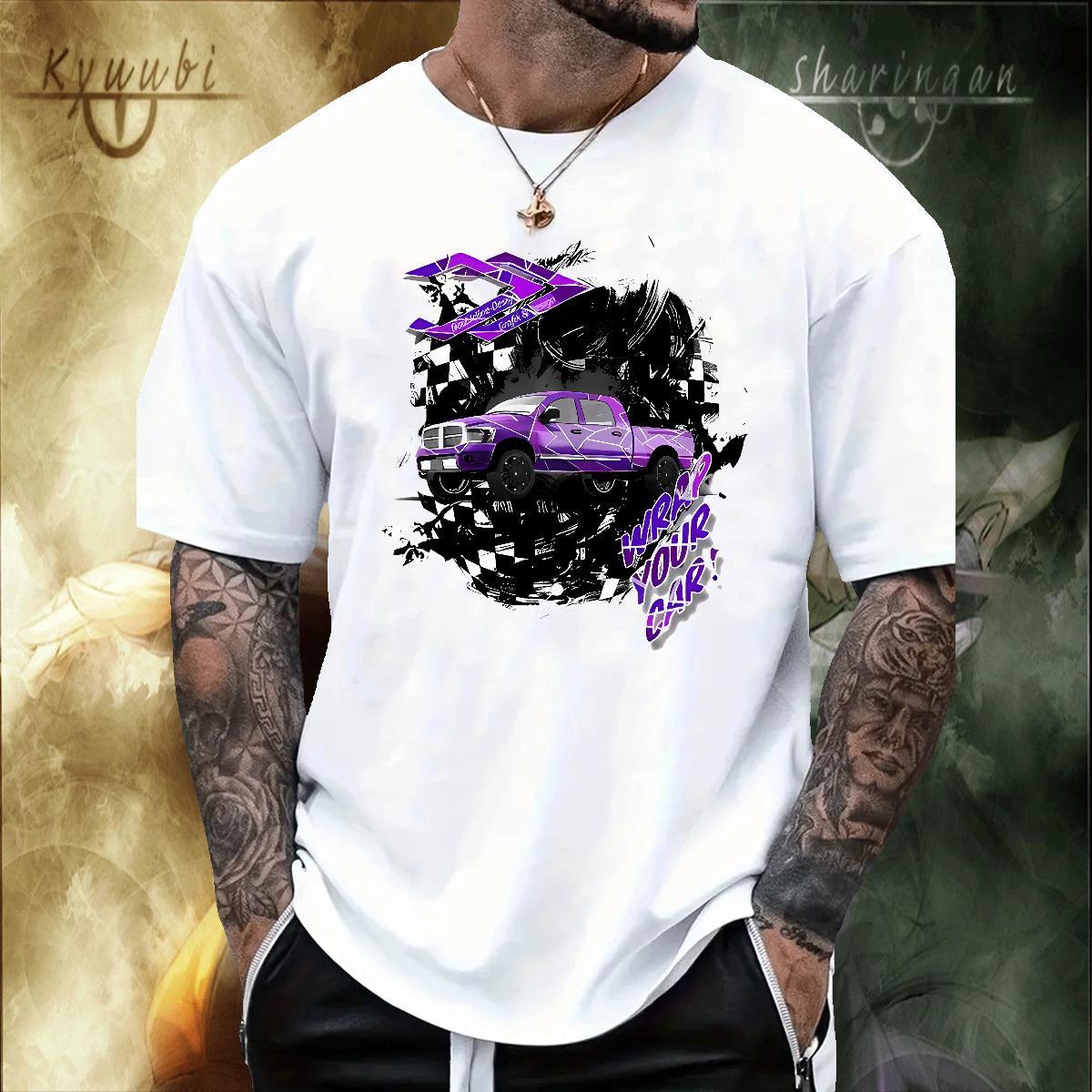 Classic Men Tshirts High Street Hip Hop 230g 100% Cotton Custom Anime Breathable Crew Neck beach T shirt Casual New Polos