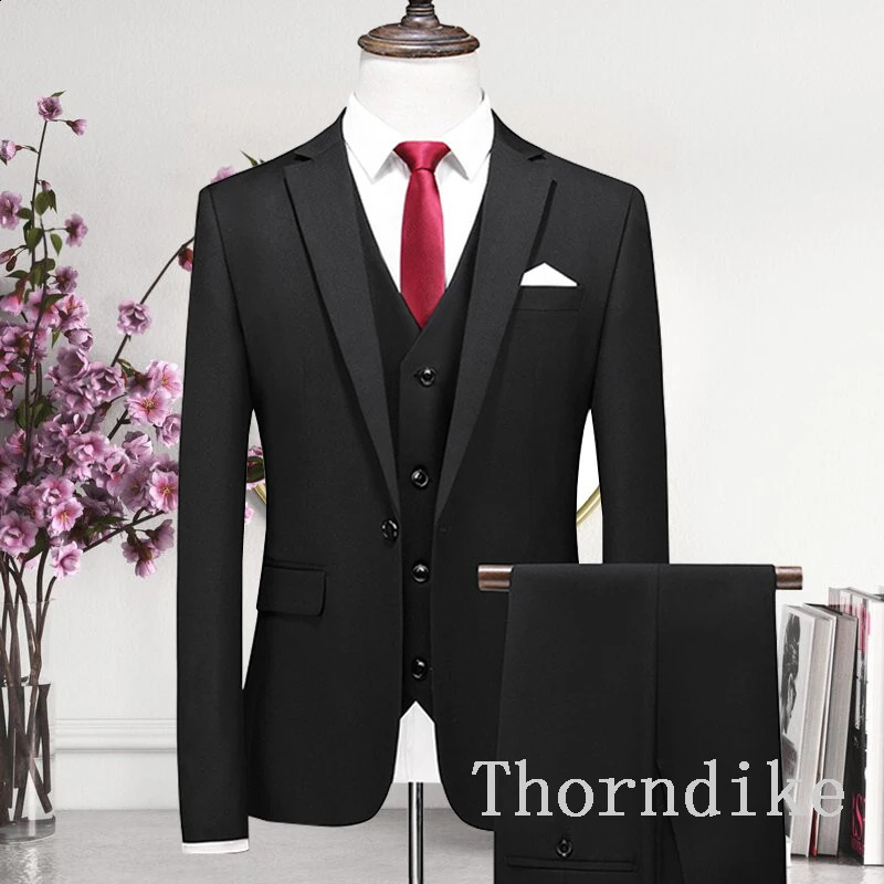 Arrival Morning suit Wedding Suits For Men mans Three Peices Suits JacketPantsvest Custom made Black Suits 240819
