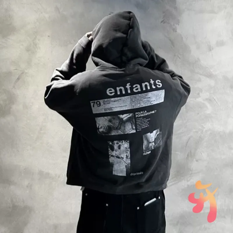 Winter Vinatge Hoodies Casual Street Men Women Letter Print Sweatshirt
