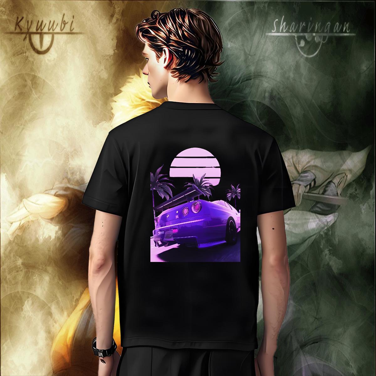 Brand beach Men T Shirts Summer Casual Mens Tshirts 230g Cotton Designer Fashion Breathable Crew Neck DIY Anime Polos