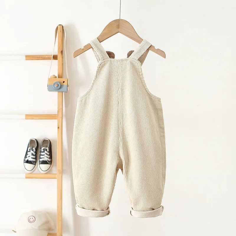 Baby jacket boys girls pants baby cotton jumpsuit casual spring toddler jacket girls casual flower crown Trouser New W240806