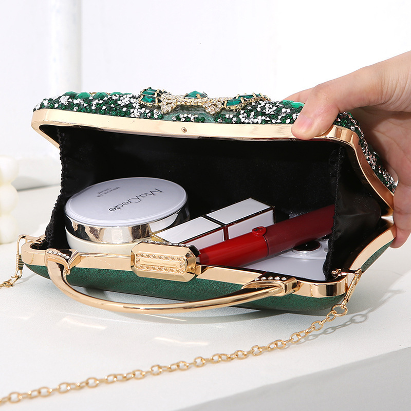 New Metal Dinner Women's Handmade Diamond Banquet Handheld Bag Celebrity Dress Handbag