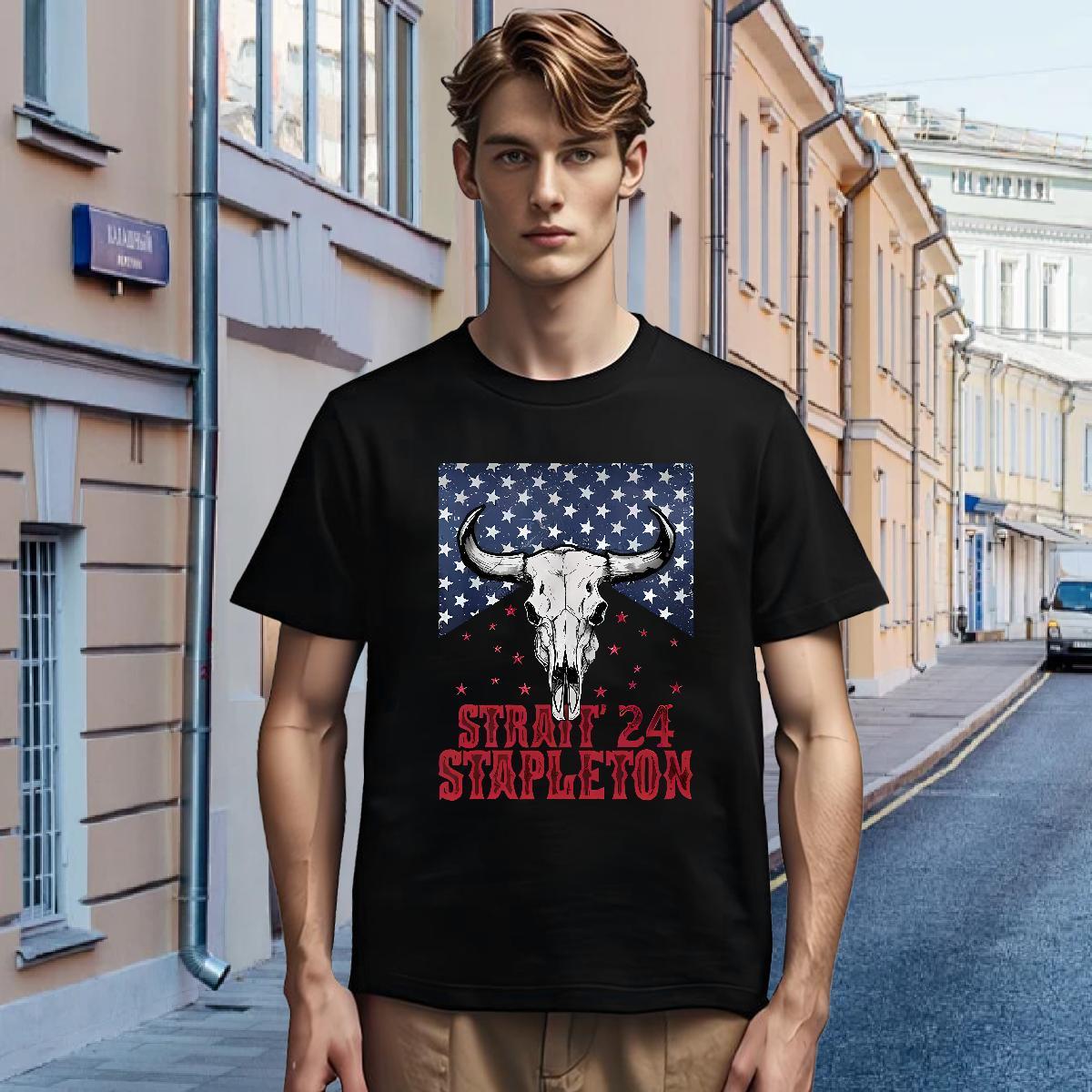 T-Shirts 230g Pure Cotton straif 24 stapleton Street wear Hip Hop Short Sleeve Soft Oversized 4XL Men Tees Factory Direct Unisex Tshirts