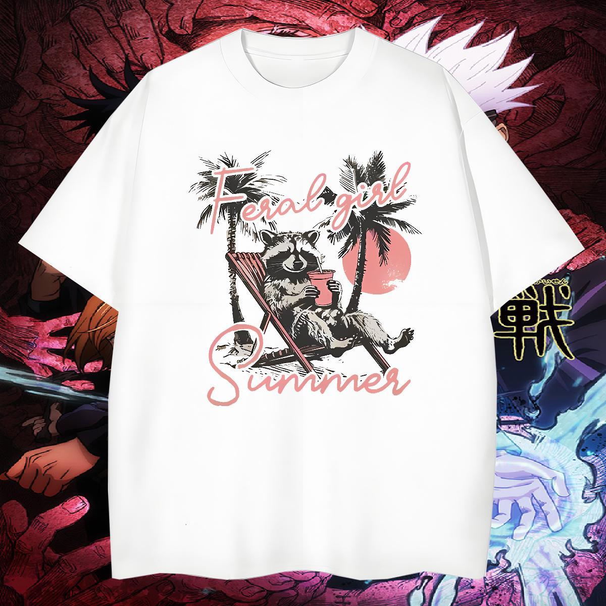 Wholesale T Shirt For Man palm O-Neck Short Sleeve Hip Hop Street Floral Print 230g Pure Cotton Tshirt for Man Woman Free Shipping Polos